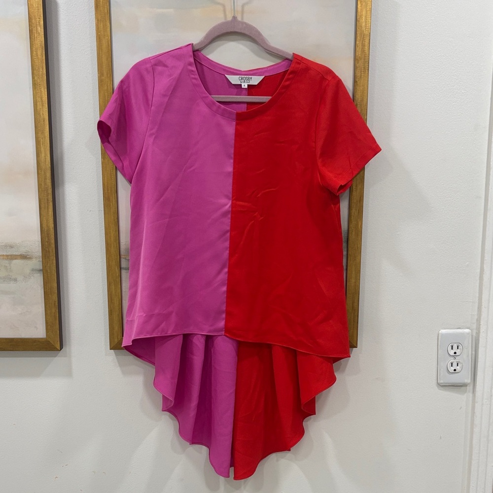 Crosby color block blouse
